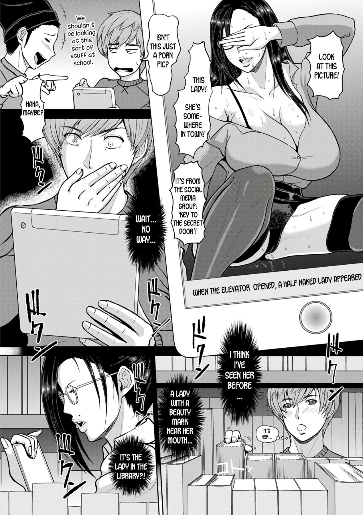 Hentai Manga Comic-The Mature Pervert Lady in the Library-Read-4